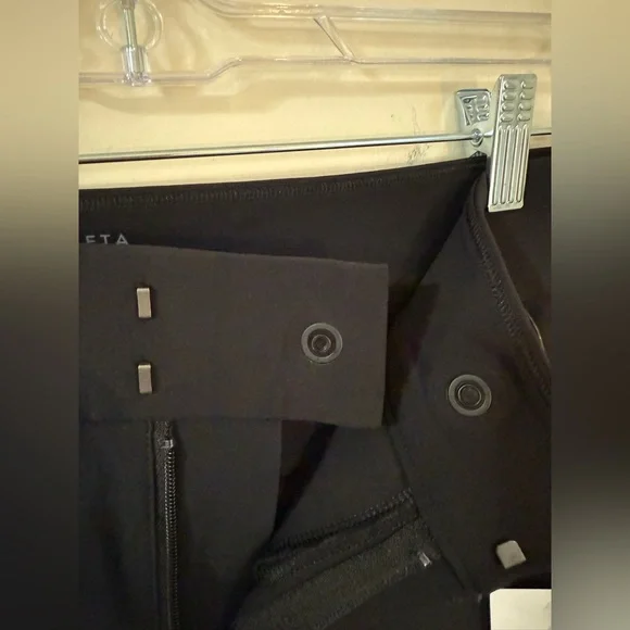 NWT Athleta Stellar Flare Trouser womens 14 petite black athleasure travel work - Picture 6 of 11